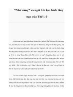 “Nhớ rừng” và ngòi bút tạo hình lãng mạn của Thế Lữ pdf