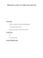 tính chất cơ bản của phép cộng phân số