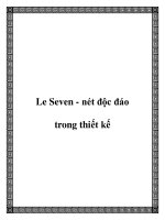 Le Seven - nét độc đáo trong thiết kế ppt
