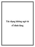 Tác dụng không ngờ từ rễ đinh lăng docx