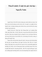 Thuyết minh về một tác giả văn học Nguyễn Tuân docx