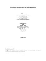 Discretionary-Accruals Models and Audit Qualifications ppt