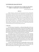 THỰC TRẠNG VÀ CÁC BIỆN PHÁP NÂNG CAO HIỆU QUẢ HOẠT ĐỘNG NGHIÊN CỨU KHOA HỌC CỦA GIẢNG VIÊN ĐẠI HỌC HUẾ ppt