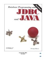 o'reilly - database programming with jdbc and java 2nd editi