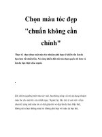 Chọn màu tóc đẹp 