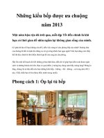 Những kiểu bếp được ưa chuộng năm 2013 pdf