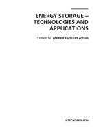 ENERGY STORAGE – TECHNOLOGIES AND APPLICATIONS pptx