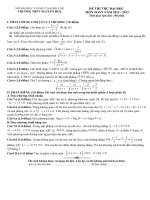 ĐÁP ÁN VÀ ĐỀ THI THỬ ĐẠI HỌC - TRƯỜNG THPT NGUYỄN HUỆ - ĐẮK LẮK - ĐỀ SỐ 131 pdf