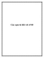 Các cụm từ đôi với AND pptx