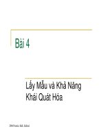 bài giảng lấy mẫu và khả năng khái quát hóa