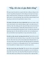 “Sếp, tôi còn có gia đình riêng ” pot