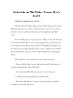 Sử dụng hiệu quả Mini Windows Xp trong Hiren’s BootCD doc