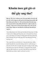 Khuôn inox gói giò có thể gây ung thư? pptx