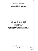 Đa dạng sinh học động vật vườn Quốc gia Bạch Mã pptx