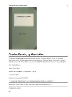 Charles Darwin, by Grant Allen1Charles Darwin, by Grant AllenThe Project Gutenberg EBook of Charles Darwin, by Grant Allen This eBook is for the use of anyone anywhere at no cost and with almost no restrictions whatsoever. You may copy it, give it aw potx