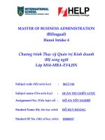phân tích và đánh giá chiến lược kinh doanh hiện tại của tổng công ty cổ phần bia rượu nước giải khát hà nội (habeco)