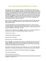 Tổng hợp 3 đề phân tích bài thơ Việt Bắc pptx