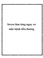 Stress làm tăng nguy cơ mắc bệnh tiểu đường pot