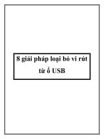 8 giải pháp loại bỏ vi rút từ ổ USB doc