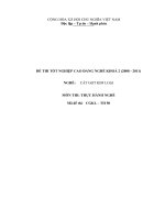 đề thi thực hành tốt nghiệp khóa 2 - cắt gọt kim loại - mã đề thi cgkl - th (50)