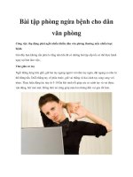 Bài tập phòng ngừa bệnh cho dân văn phòng potx