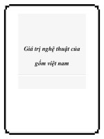 Giá trị nghệ thuật của gốm việt nam pot