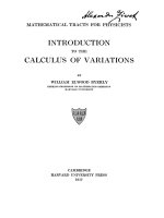 introduction to the calculus of variations - byerly 1917