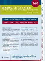 MAKING CITIES SADER: ACTION BRIEFS FOR MUNICIPAL STAKEHOLDERS potx