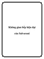 Không gian bếp hiện đại của Salvarani potx