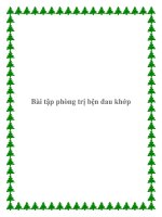 Bài tập phòng trị bệnh đau khớp. pot