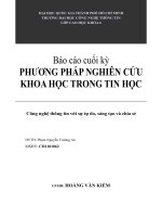 phương pháp nghiên cứu khoa học trong tin học