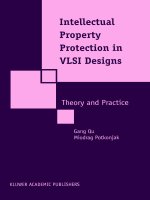 INTELLECTUAL PROPERTY PROTECTION IN VLSI DESIGNS pdf