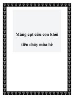 Măng cụt cứu con khỏi tiêu chảy mùa hè doc