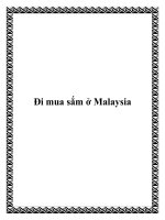 Đi mua sắm ở Malaysia pot