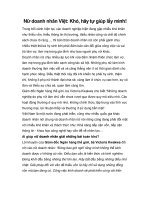 Nữ doanh nhân Việt: Khó, hãy tự giúp lấy mình! potx