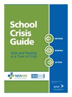 School Crisis Guide: Help and Healing in a Time of Crisis pot