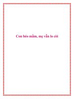 Con béo mầm, mẹ vẫn lo còi pptx