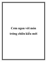 Cơm ngon với món trứng chiên kiểu mới ppt