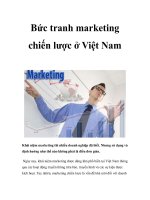 Bức tranh marketing chiến lược ở Việt Nam docx