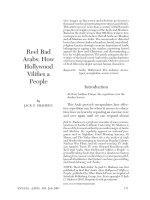 Reel Bad Arabs: How Hollywood Vilifies a People pptx