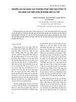Nghiên cứu sử dụng các phương pháp sinh học phân tử xác định các kiểu gen hệ nhóm ABO cá thể potx