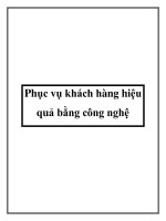 Phục vụ khách hàng hiệu quả bằng công nghệ potx