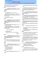 Tuyển chọn và giải các bài toán tổ hợp qua các kì thi đại học doc