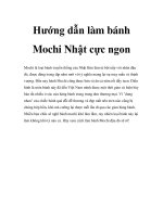 Hướng dẫn làm bánh Mochi Nhật cực ngon docx