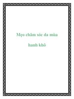 Mẹo chăm sóc da mùa hanh khô docx