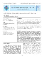 NGÔN NGỮ HỌC XÃ HỘI: NHỮNG QUAN NIỆM VÀ KHUYNH HƯỚNG pptx