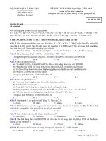 đề tuyển sinh đại học môn hóa khối b năm 2013 mã đề 753