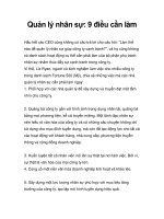 Quản lý nhân sự: 9 điều cần làm potx
