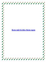 Kem mùi lá dứa thơm ngon pdf