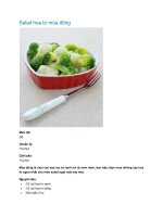 Salad hoa lơ mùa đông pptx